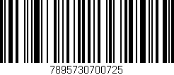 Código de barras (EAN, GTIN, SKU, ISBN): '7895730700725'