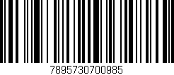 Código de barras (EAN, GTIN, SKU, ISBN): '7895730700985'