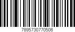 Código de barras (EAN, GTIN, SKU, ISBN): '7895730770506'