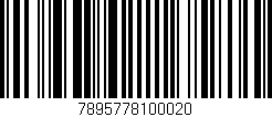 Código de barras (EAN, GTIN, SKU, ISBN): '7895778100020'