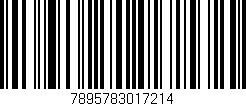 Código de barras (EAN, GTIN, SKU, ISBN): '7895783017214'