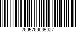 Código de barras (EAN, GTIN, SKU, ISBN): '7895783035027'