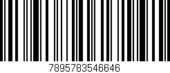 Código de barras (EAN, GTIN, SKU, ISBN): '7895783546646'