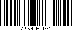 Código de barras (EAN, GTIN, SKU, ISBN): '7895783598751'