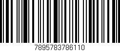 Código de barras (EAN, GTIN, SKU, ISBN): '7895783786110'