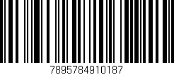Código de barras (EAN, GTIN, SKU, ISBN): '7895784910187'