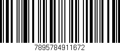 Código de barras (EAN, GTIN, SKU, ISBN): '7895784911672'