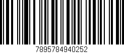 Código de barras (EAN, GTIN, SKU, ISBN): '7895784940252'
