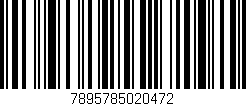 Código de barras (EAN, GTIN, SKU, ISBN): '7895785020472'