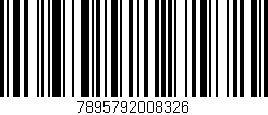 Código de barras (EAN, GTIN, SKU, ISBN): '7895792008326'