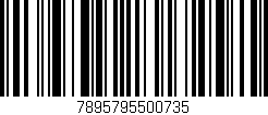 Código de barras (EAN, GTIN, SKU, ISBN): '7895795500735'