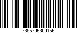 Código de barras (EAN, GTIN, SKU, ISBN): '7895795800156'