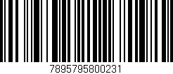 Código de barras (EAN, GTIN, SKU, ISBN): '7895795800231'