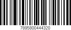 Código de barras (EAN, GTIN, SKU, ISBN): '7895800444320'