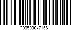 Código de barras (EAN, GTIN, SKU, ISBN): '7895800471661'