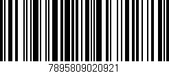Código de barras (EAN, GTIN, SKU, ISBN): '7895809020921'