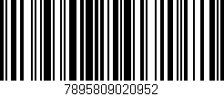 Código de barras (EAN, GTIN, SKU, ISBN): '7895809020952'