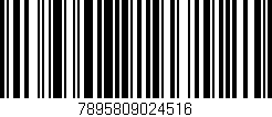 Código de barras (EAN, GTIN, SKU, ISBN): '7895809024516'
