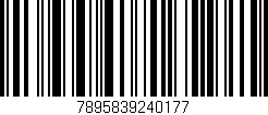 Código de barras (EAN, GTIN, SKU, ISBN): '7895839240177'