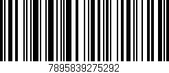 Código de barras (EAN, GTIN, SKU, ISBN): '7895839275292'