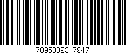 Código de barras (EAN, GTIN, SKU, ISBN): '7895839317947'