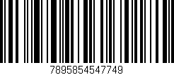 Código de barras (EAN, GTIN, SKU, ISBN): '7895854547749'