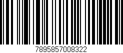 Código de barras (EAN, GTIN, SKU, ISBN): '7895857008322'