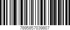 Código de barras (EAN, GTIN, SKU, ISBN): '7895857039807'
