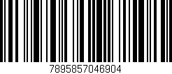 Código de barras (EAN, GTIN, SKU, ISBN): '7895857046904'
