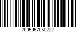 Código de barras (EAN, GTIN, SKU, ISBN): '7895857050222'