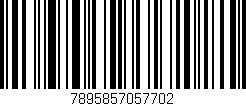 Código de barras (EAN, GTIN, SKU, ISBN): '7895857057702'