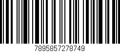 Código de barras (EAN, GTIN, SKU, ISBN): '7895857278749'