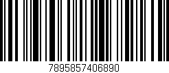 Código de barras (EAN, GTIN, SKU, ISBN): '7895857406890'