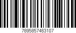 Código de barras (EAN, GTIN, SKU, ISBN): '7895857463107'