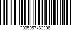 Código de barras (EAN, GTIN, SKU, ISBN): '7895857463336'