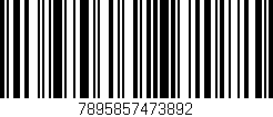Código de barras (EAN, GTIN, SKU, ISBN): '7895857473892'