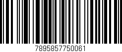 Código de barras (EAN, GTIN, SKU, ISBN): '7895857750061'