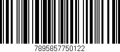 Código de barras (EAN, GTIN, SKU, ISBN): '7895857750122'