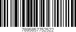 Código de barras (EAN, GTIN, SKU, ISBN): '7895857752522'