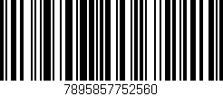 Código de barras (EAN, GTIN, SKU, ISBN): '7895857752560'