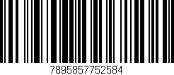 Código de barras (EAN, GTIN, SKU, ISBN): '7895857752584'