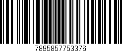 Código de barras (EAN, GTIN, SKU, ISBN): '7895857753376'