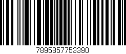 Código de barras (EAN, GTIN, SKU, ISBN): '7895857753390'