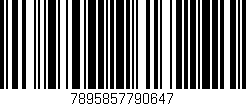 Código de barras (EAN, GTIN, SKU, ISBN): '7895857790647'