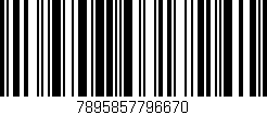 Código de barras (EAN, GTIN, SKU, ISBN): '7895857796670'