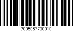 Código de barras (EAN, GTIN, SKU, ISBN): '7895857798018'