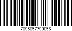 Código de barras (EAN, GTIN, SKU, ISBN): '7895857798056'