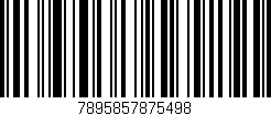Código de barras (EAN, GTIN, SKU, ISBN): '7895857875498'