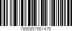 Código de barras (EAN, GTIN, SKU, ISBN): '7895857951475'