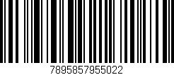 Código de barras (EAN, GTIN, SKU, ISBN): '7895857955022'